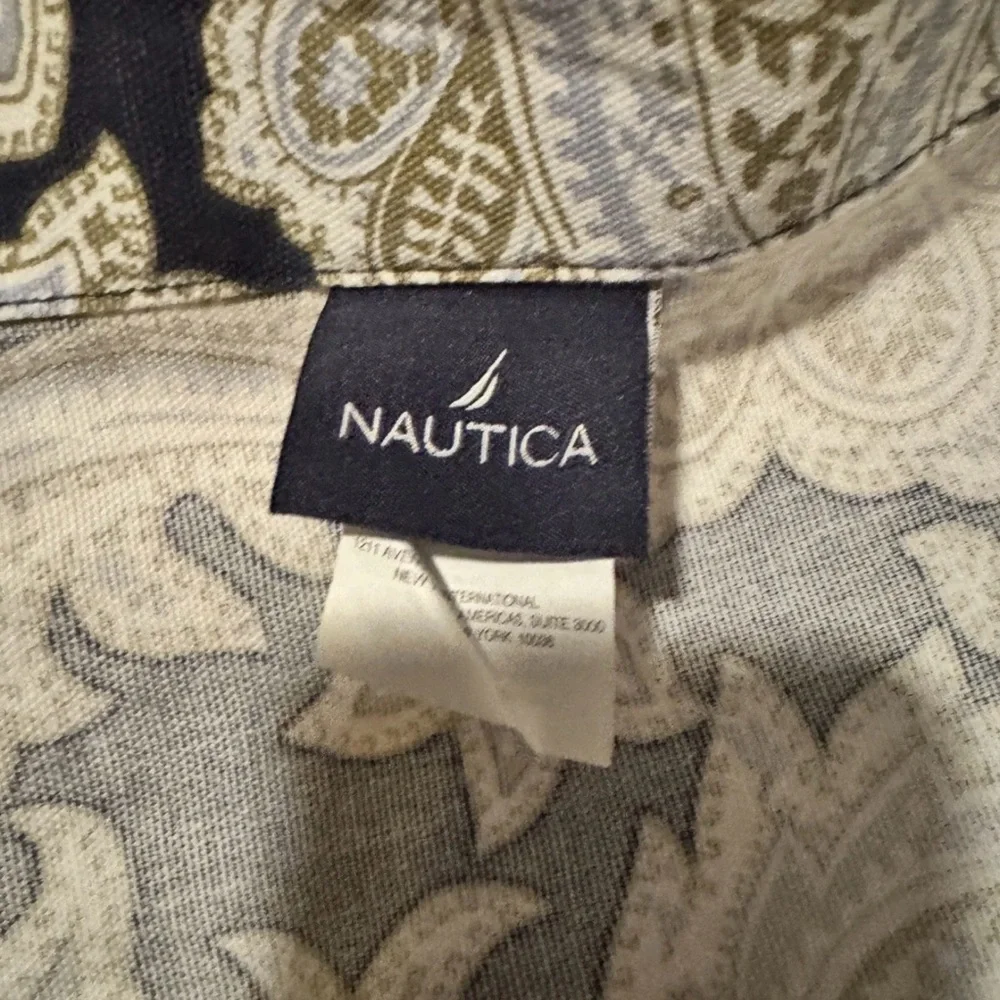 NwoT Nautica Palmetto Bay Fabric Shower Curtain 72